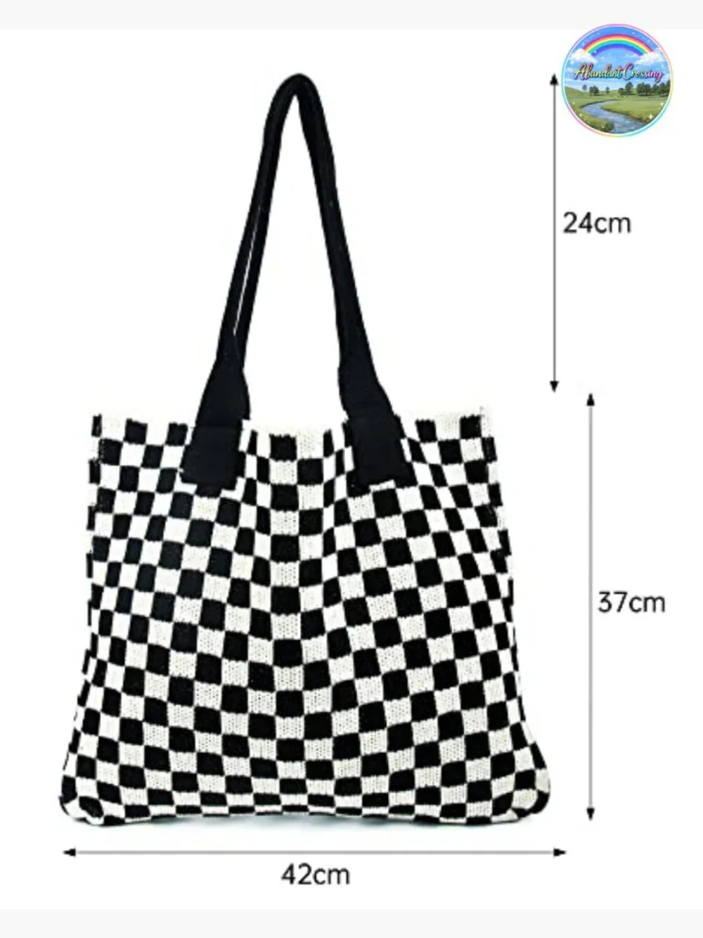 Large Crochet Tote Bag Summer Beach Hobo Knit Shoulder Bag with Pockets